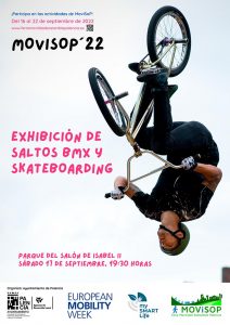 exhibición de saltos BMX y Skateboarding